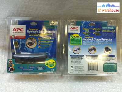 - 2X New In Box Apc Notbook Surge Protector Pnotepro