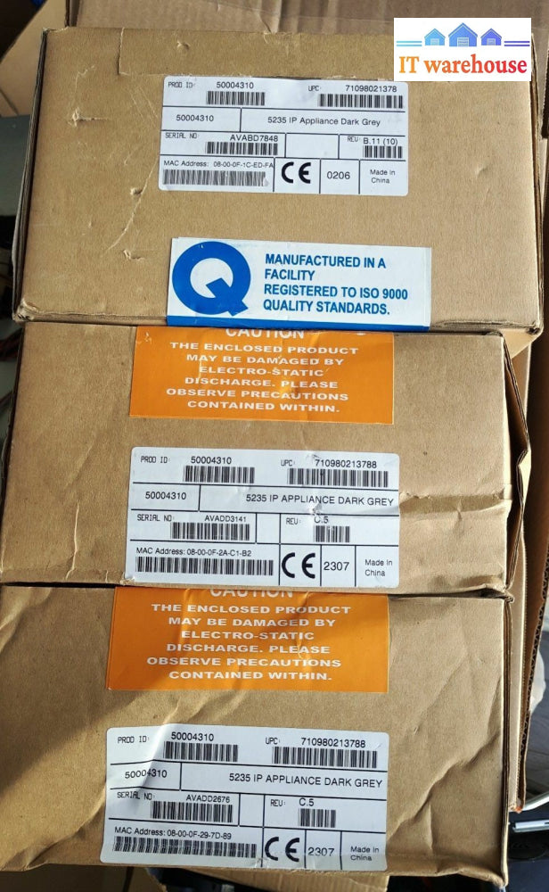 - 2X New In Box Mitel 5235 Ip Appliance 50004310 Voip Lcd Phone With Stand