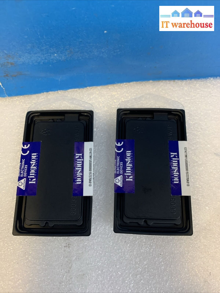 2X New Kingston 2Gb Pc2-5300 Ddr2 So Sdram Dimm Ktd-Insp6000C/2G