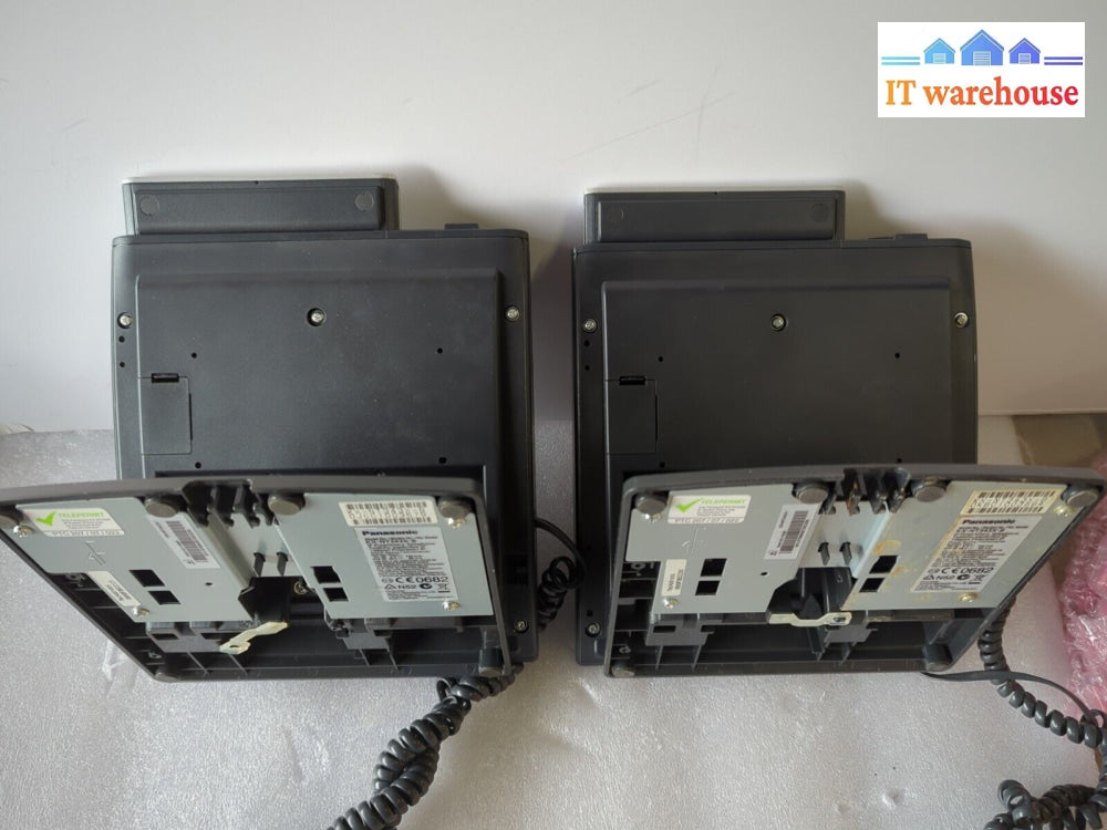 2X Panasonic Kx-Nt343 Kx-Nt343X-B Backlit Lcd Display 24 Button Ip Phones -