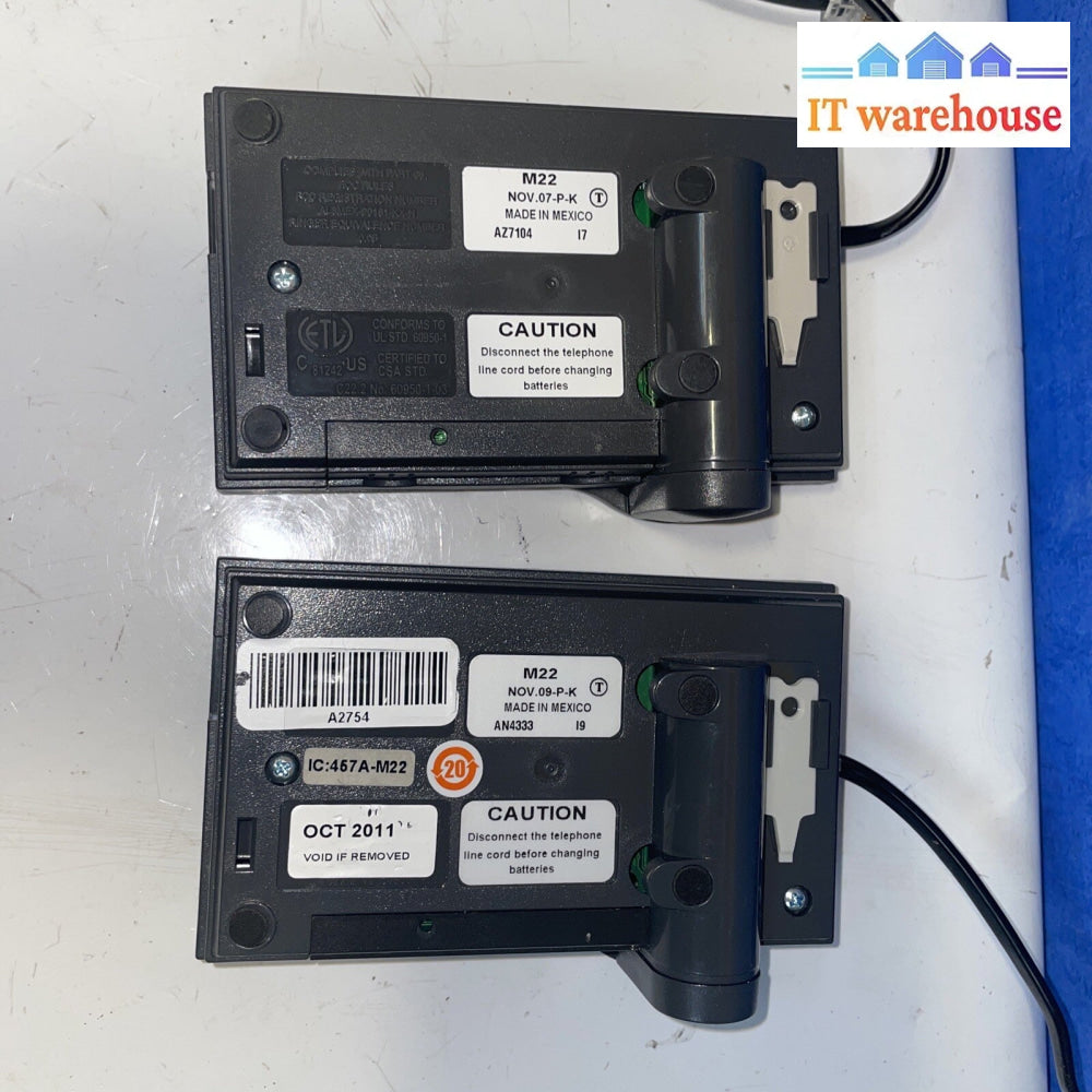 2x Plantronics M22 Headset Amplifier (NO AC ADAPTER)