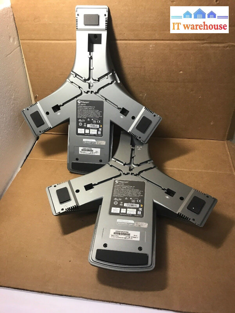 2X Polycom Cx3000 Voip Ip Poe Conference Phone 2201-15810-001 ***New