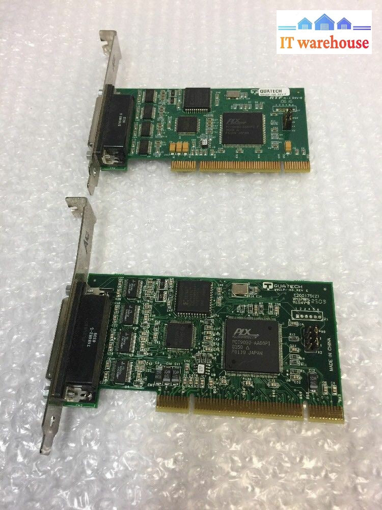 - 2X Quatech Dsclp/Ssclp-100 Low Profile Serial Adapter Card P/N 930-3102-01F-G