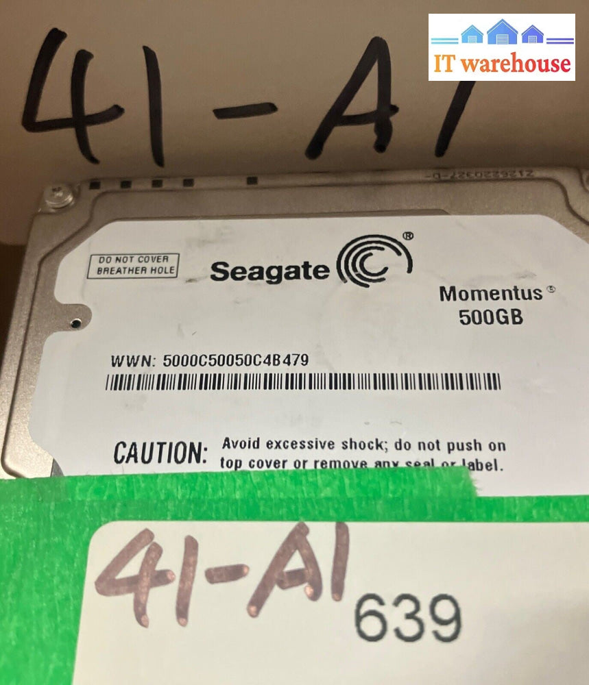 2x Seagate ST9500423AS Momentus 500GB 7200RPM SATA 2.5" Hard Drive 9RT143-285 ~