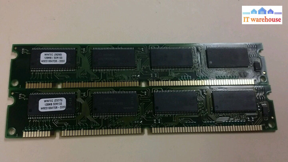 - 2X Wintec 128Mb Sdr133 Sdram W9D316647Qb