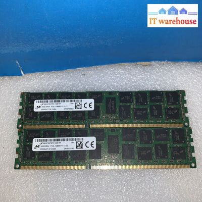 2X16Gb=32Gb Micron Mt36Ksf2G72Pz -1G6E1Fe 2Rx4 Pc3L-12800R Server Ram