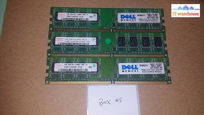 3 X Hynix 1Gb Pc2-5300P Hymp112U64Cp8-Y5 Ab-C Memory @@@