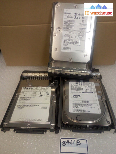 - 3 X Mixed 36G Server Hdd St336753Lc/Mas3367Nc/0Fc272 W/Caddy Ie248