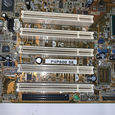 Vintage Asus P4P800 SE Socket 478 Motherboard ATX Intel P4 3.0GHZ