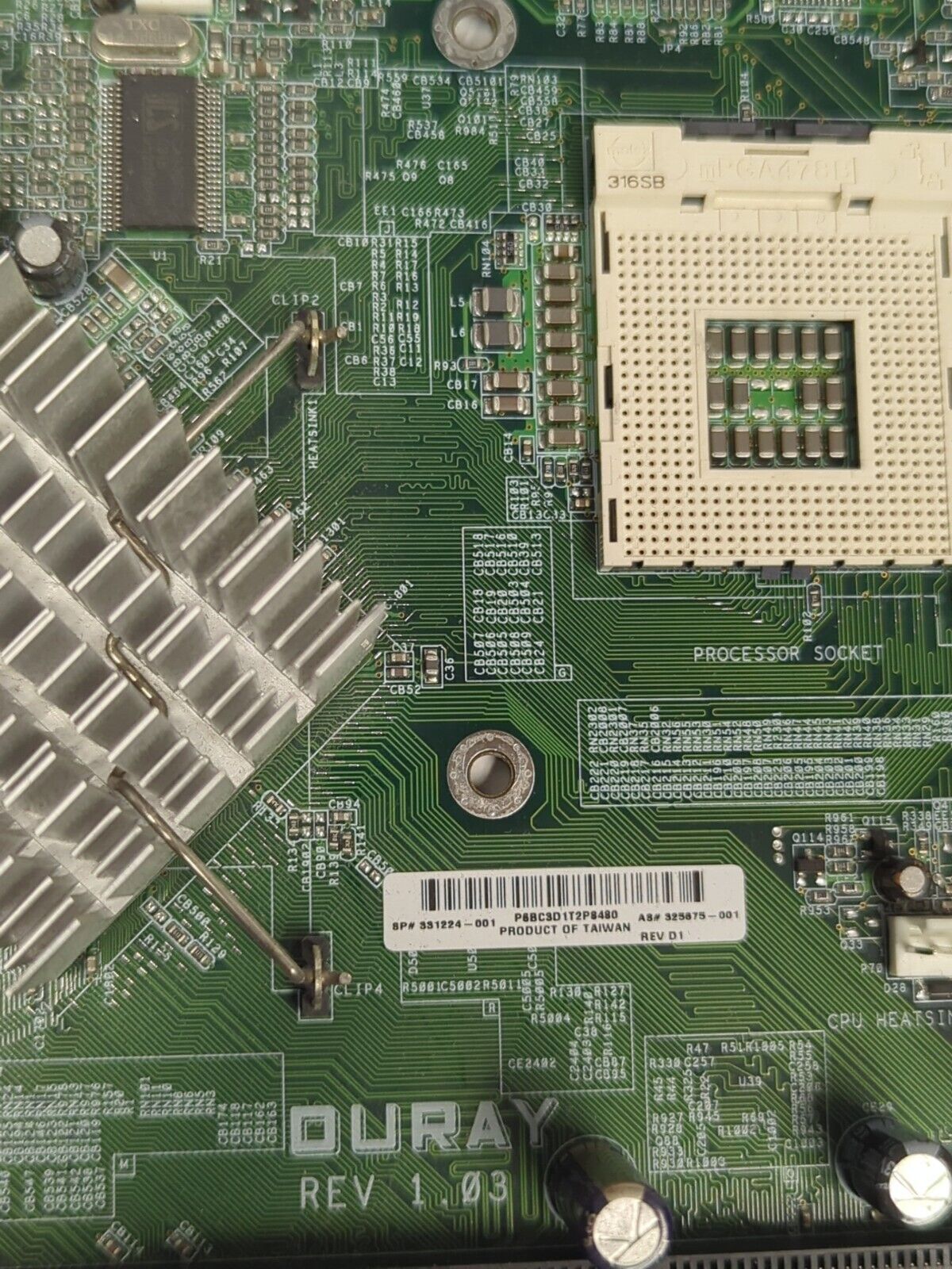 ONE XW4100 875PE Workstation Main Board 331224-001 361633-001 -