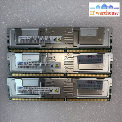 3x 4GB Samsung PC2-5300F DDR2-667MHz ECC FB (SERVER) RAM