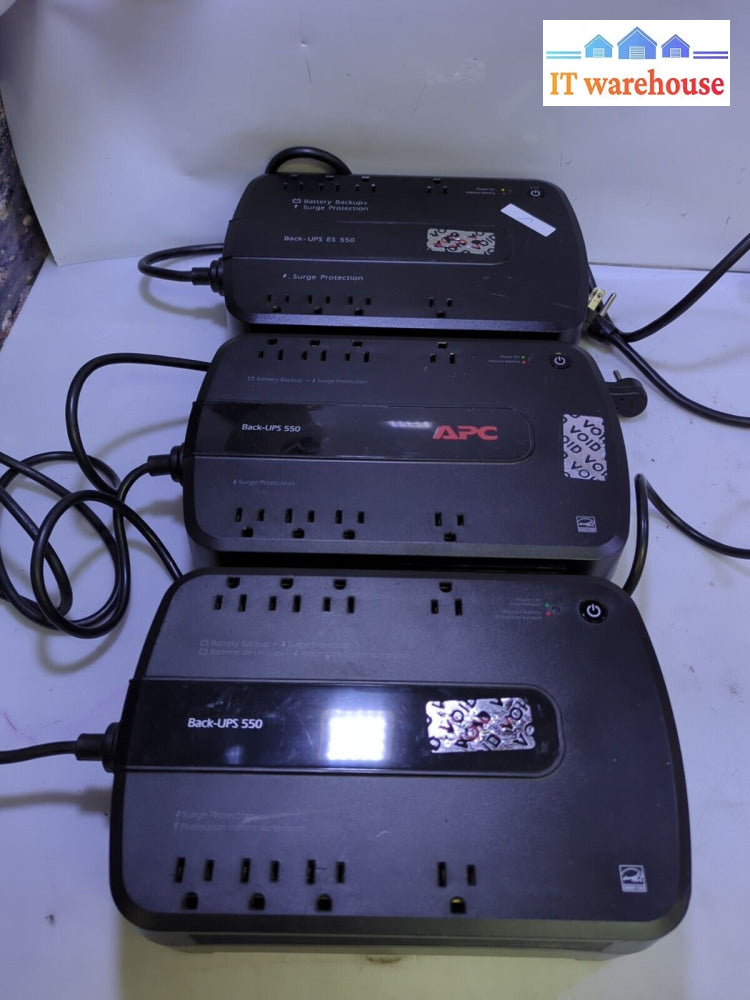 - 3X Apc Back-Ups Es 500 Be550G Outlet Surge Protector Tested (No Battery)