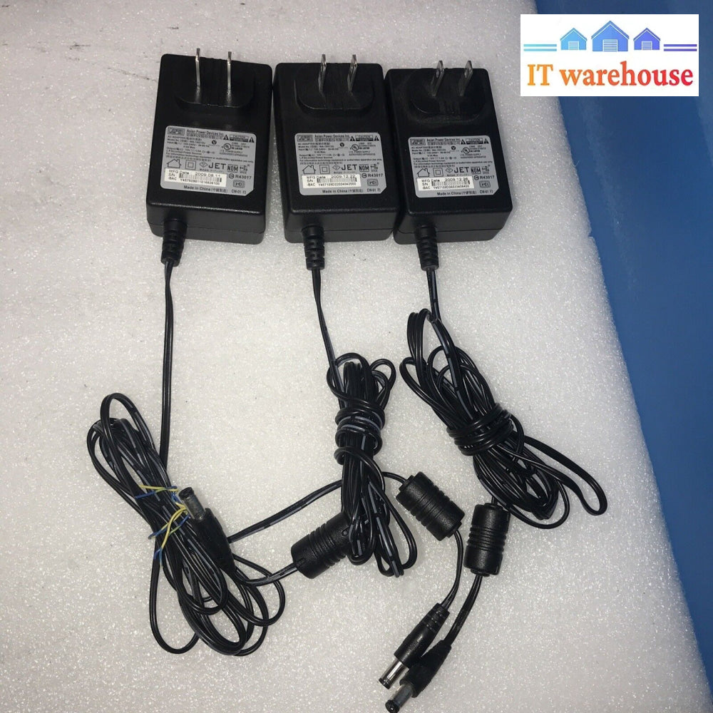 3X Apd Ac-Dc Power Adaptor 12V 1.5A Wa-18G12U