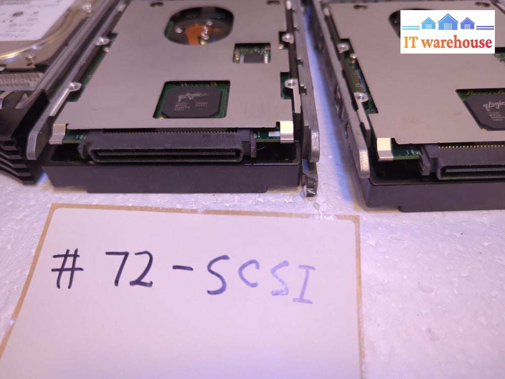 - 3x IBM FRU 90P1309 26K5152 SCSI 10K RPM 73GB Hard Drive w/ caddy 25R4100