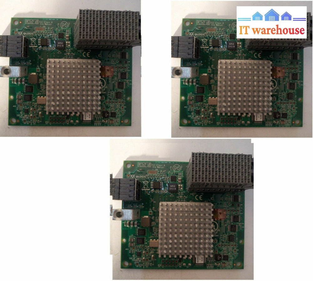 - 3X Ibm Qmi2592 69Y1940 69Y1941 Fc3172 2-Port 8Gb Fibre Channel Card @@@