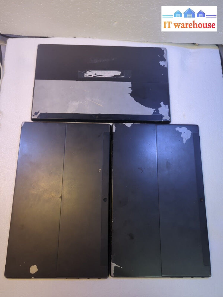 - 3X Microsoft Surface 1516 Windows Rt Black 32Gb/64Gb (No Power On As Is)