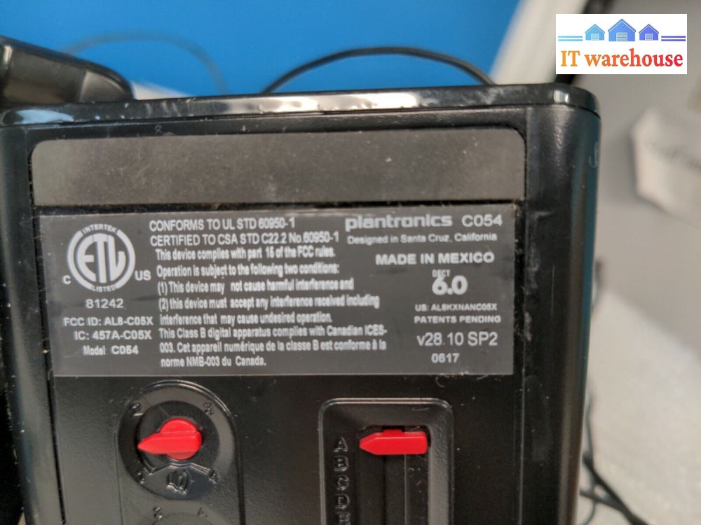 - 3X Plantronics C054 Base + Wh500 Wireless Headset System