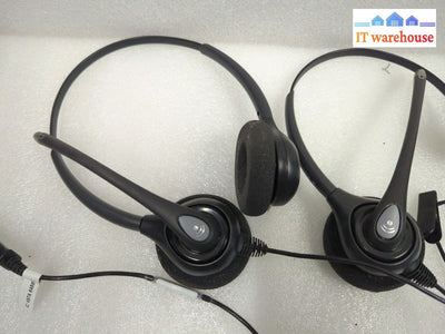 3x Plantronics Wired Headset