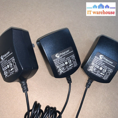 3x Polycom 1465-43637-001 PSA15A-480P AC Adapter VVX 400 410 500 301 311 401 501
