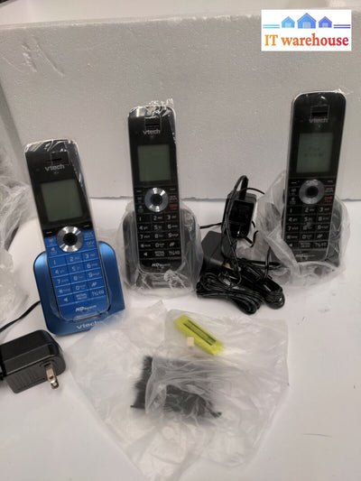 - 3X Unused Vtech Cordless Dect6.0 Handsets + Cradle For Ds6472-6 System