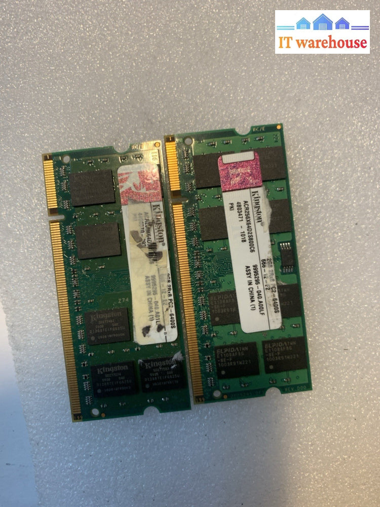 4GB (2×2GB) DDR2 800MHz PC2-6400 SO-DIMM Laptop RAM Kingston iMac 2007-2008