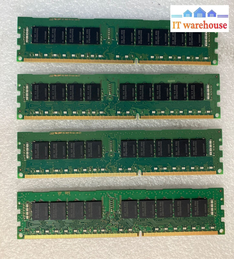 (4x 8GB) Samsung DDR3-1600 PC3L-12800R 1Rx4 RDIMM ECC Server RAM M393B1G70QH0 ~