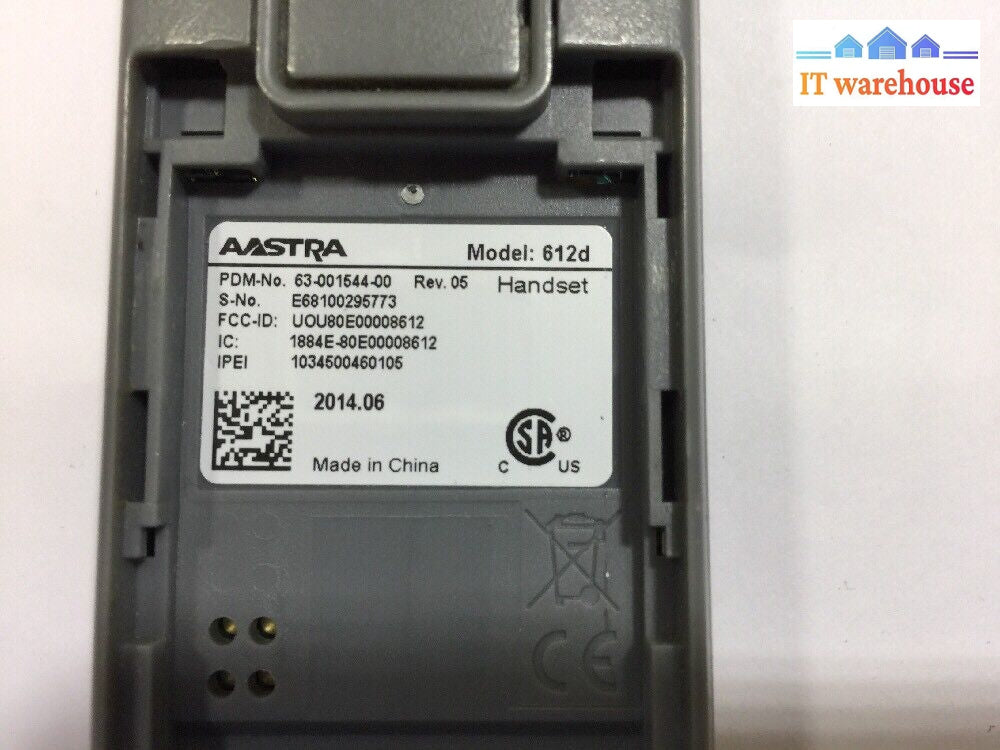 - 4X Aastra 612D Mitel Dect Wireless Telephone (No Battery No Charger)