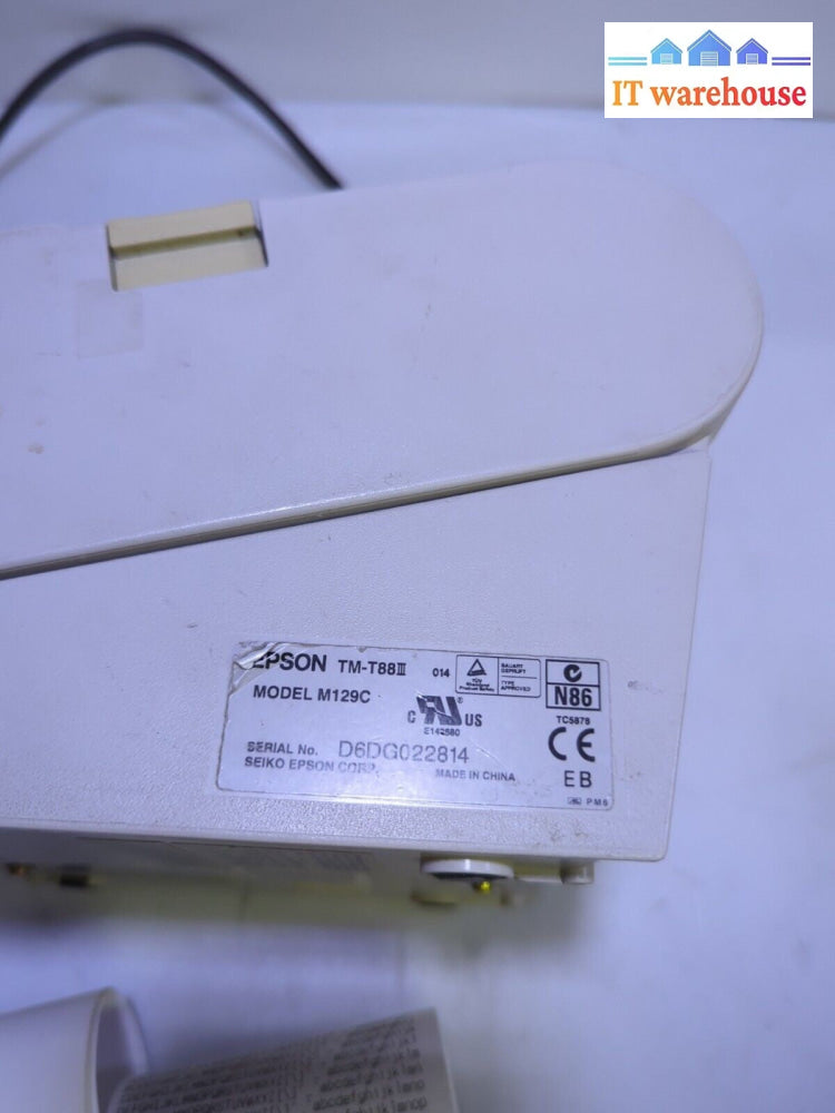 4x Epson Micros TM-T88IIIP M129C Thermal POS Printer(parallel or Serial, NO AC)-