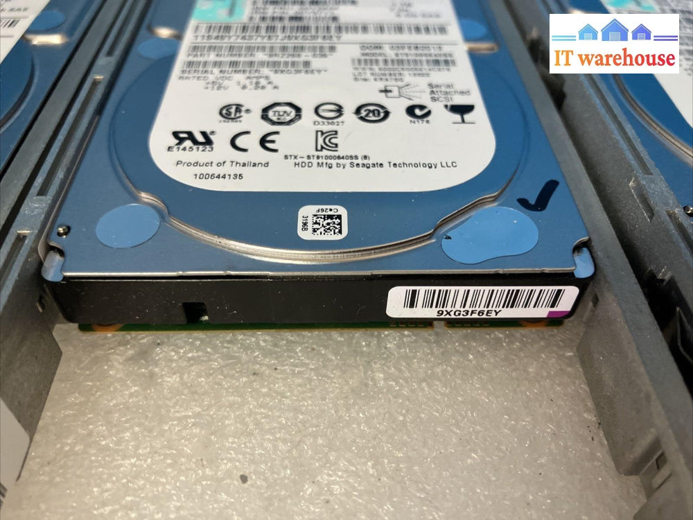 4X Ibm 00Y2511 1Tb 7.2K Sas 2.5’ Hdd St91000640Ss 00Y2434 P/N 00Y5711 W/ Caddy ~