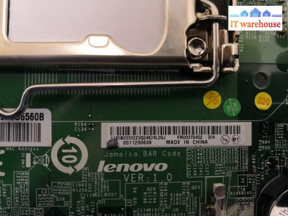 4x Lenovo M92z Motherboard / 03T6452 MS-7765 / LGA 1155 / WIFI CARD