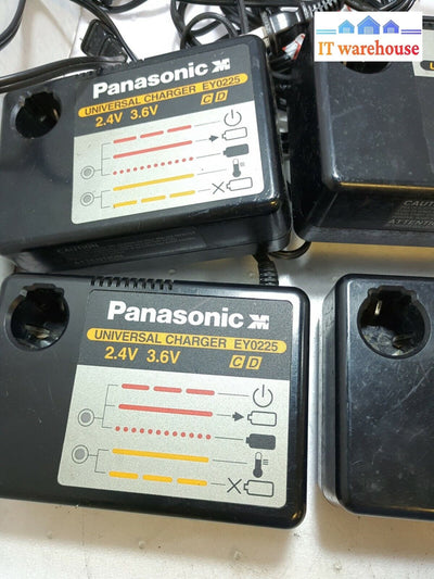 - 4X Panasonic Genuine Ey0225 Cordless Screwdriver Fast Battery Charger Tested