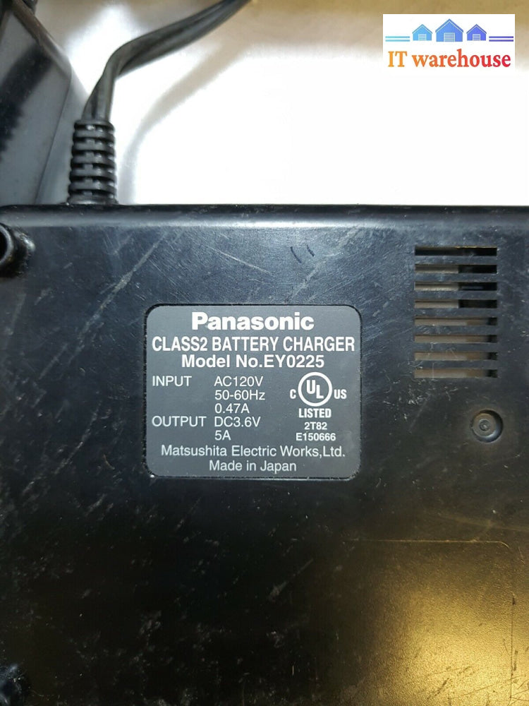 - 4X Panasonic Genuine Ey0225 Cordless Screwdriver Fast Battery Charger Tested