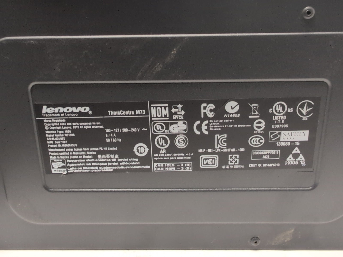 🔥 Lenovo Thinkcentre M73 MT Desktop i5-4590 CPU /8GB RAM/128GB SSD/Win10 -