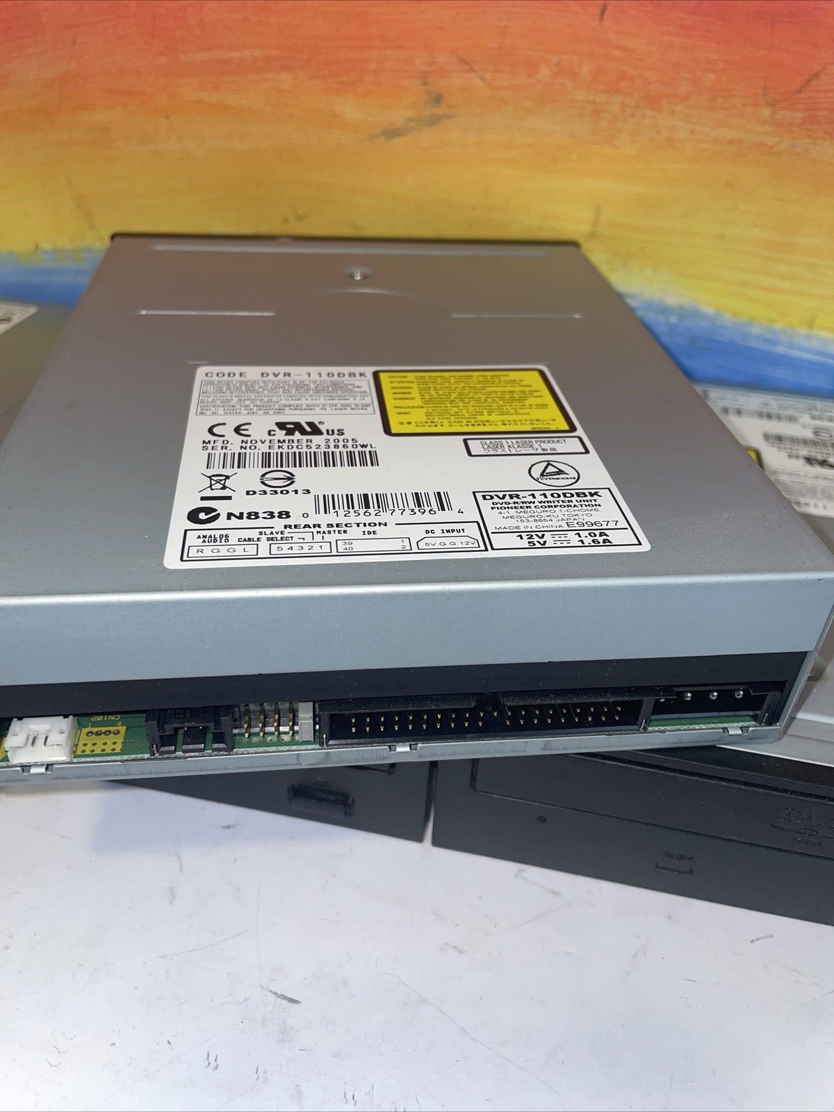 1× PIONEER DVR-110DBK IDE CD/DVD Reader/Writer Drive