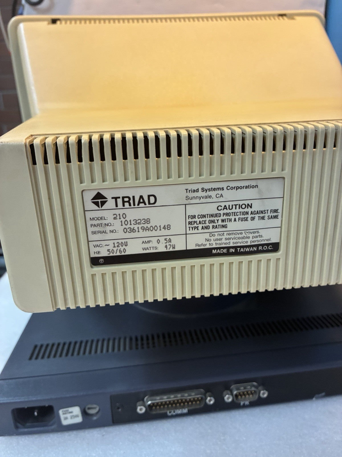 🔥 Vintage TRIAD Model 210 CRT Serial Terminal RS232 Screen Computer
