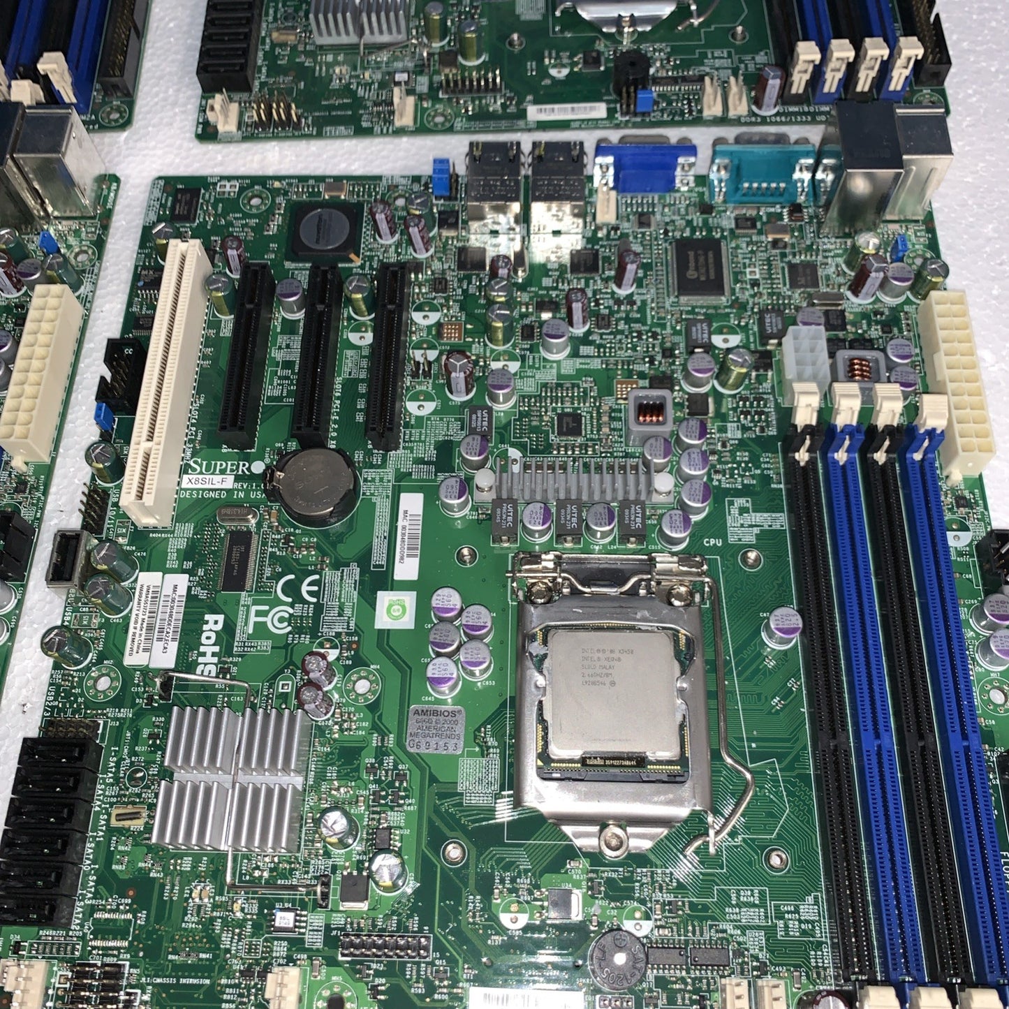 1 x Supermicro X8SIL-F Computer Motherboard W/ X3440 CPU Tested (NO I/O Plate)