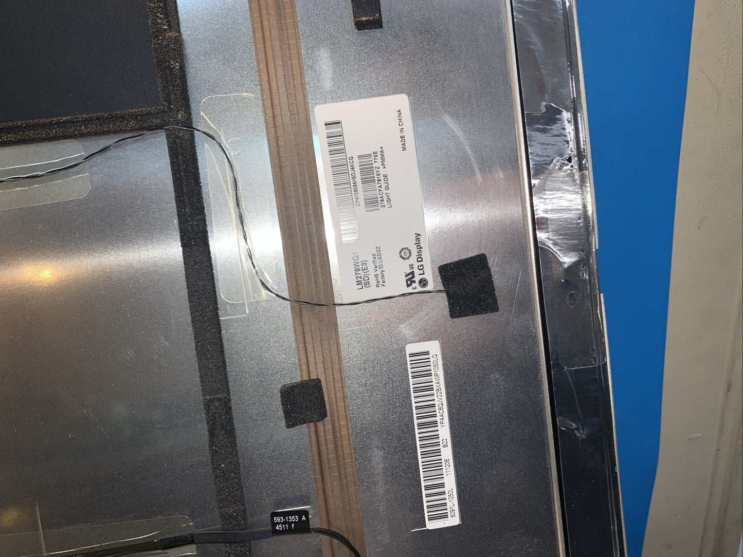Grade A ~ 2011 Apple iMac 27" Display Assembly | 661-6125, LG LM270WQ1(SD)(E3)