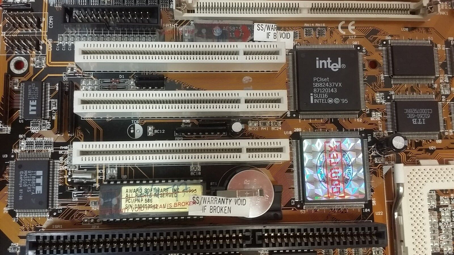 586VX motherboard intel PCIset SB82437VX