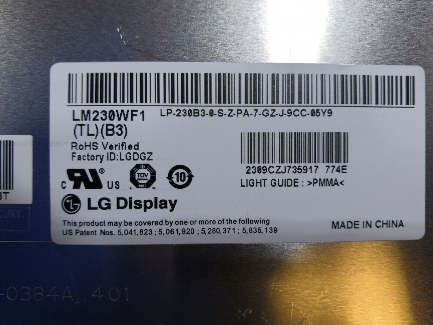 + LG 23" LM230WF1 (TL)(B3) Touchscreen FHD LCD @