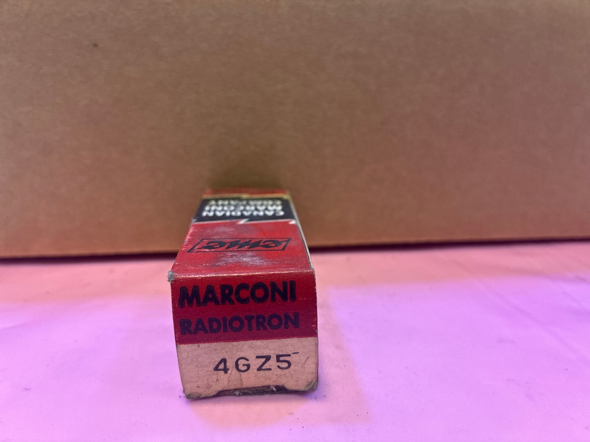 🔥 Marconi Radiotron 4GZ5 Vacuum Tube NOS in Original Box Vintage Valve