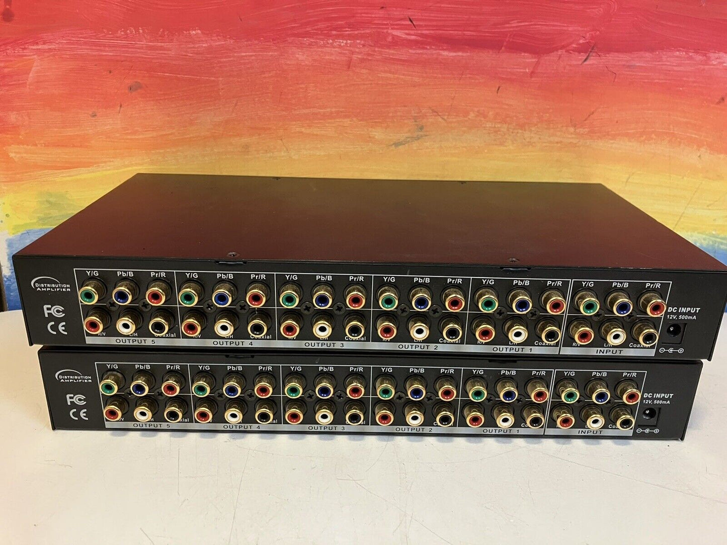 ~AV TOOL AVT-4915 HDTV Component Video Stereo Audio x5 DA Distribution Amplifier