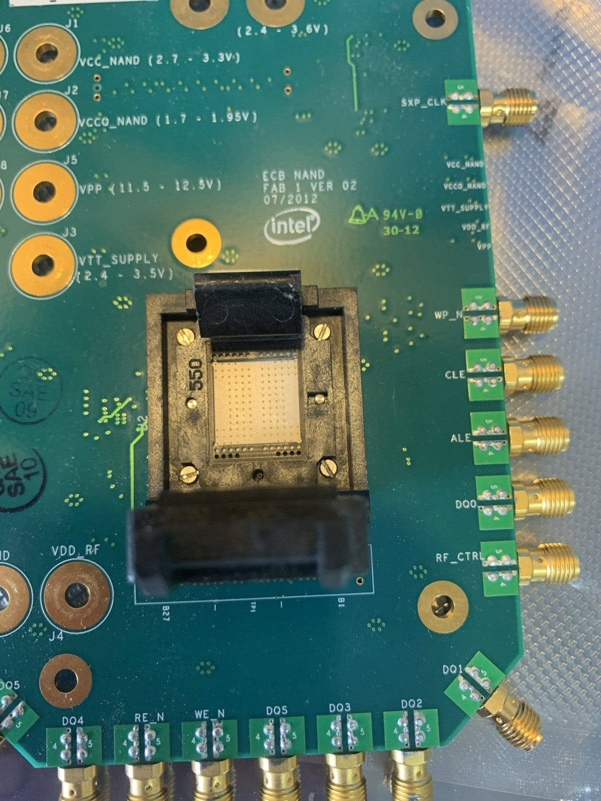 🔥 Intel ECB NAND Test Board FAB1 w/ BGA Socket SMA RF High Speed PCB