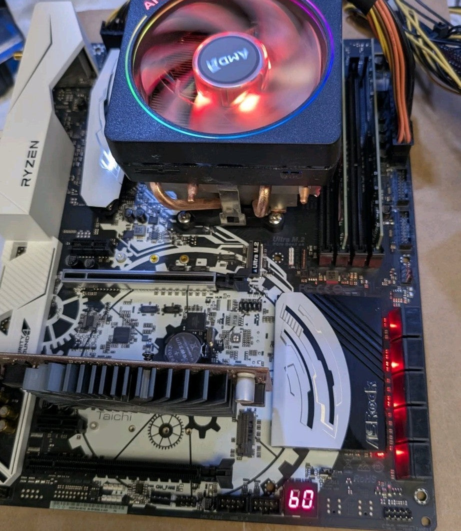🔥 FOR PARTS – ASRock X370 Taichi AM4 Motherboard ONLY - NOT WORKING -