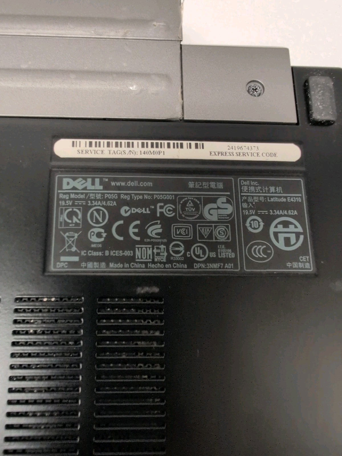 🔥(NICE) DELL LATITUDE E4310 13" LAPTOP i5-M520 CPU /4GB RAM/320GB HDD/WIN XP -