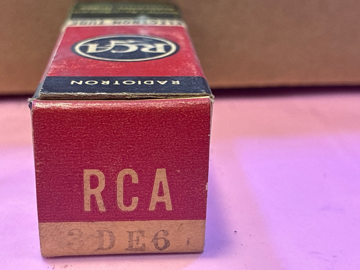 🔥 RCA Radiotron DE6 Vacuum Tube NOS in Original Red Box