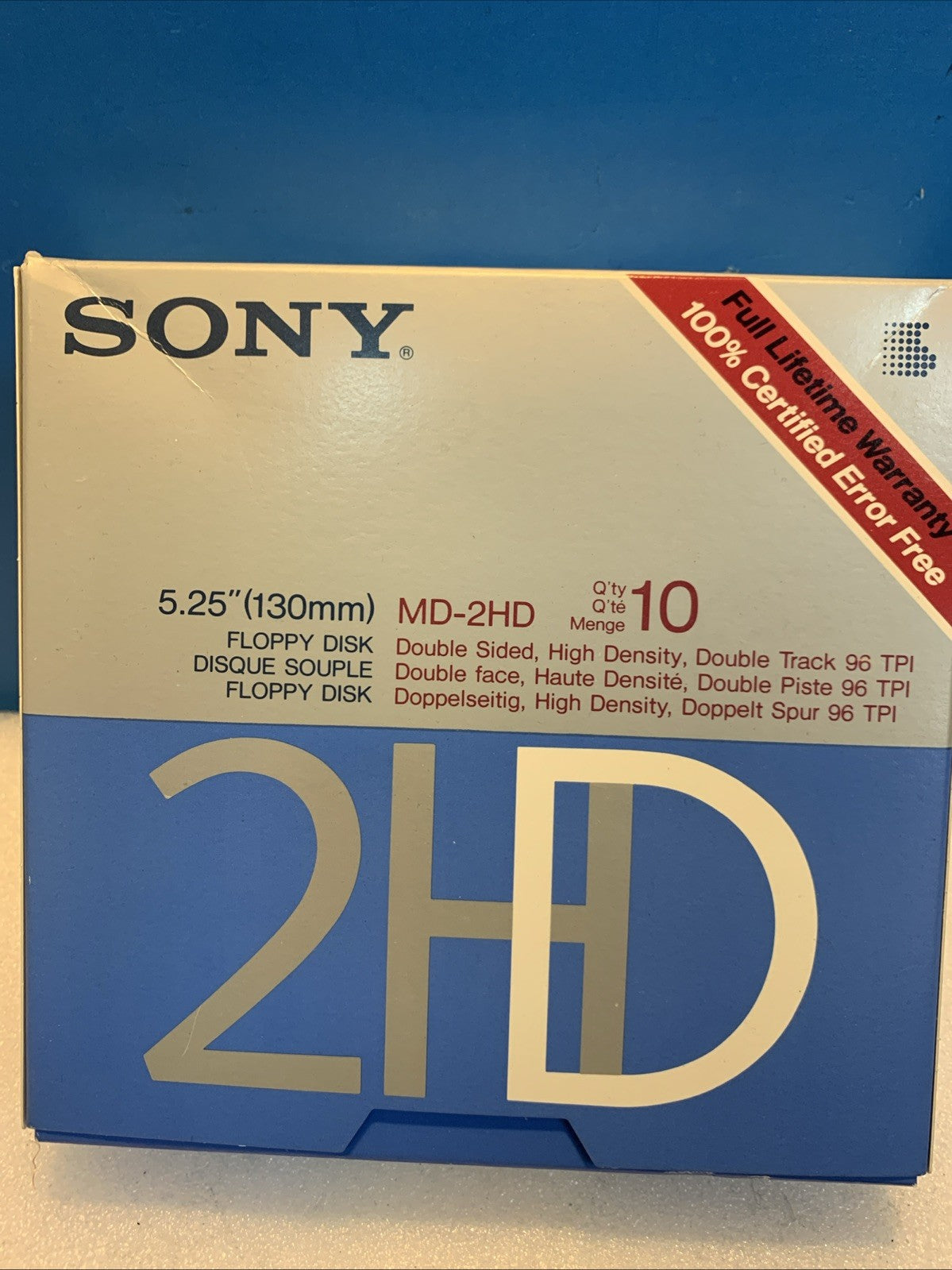 Lot of 8 Sony 5.25" Floppy Disk MD-2HD Discs