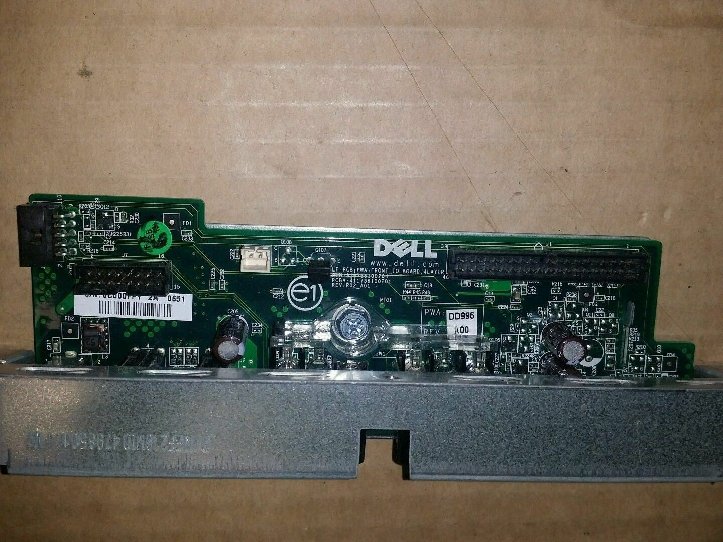 1 x Dell Precision 690 USB,Audio Front I/O Panel in Bracket DD996 (Qty)