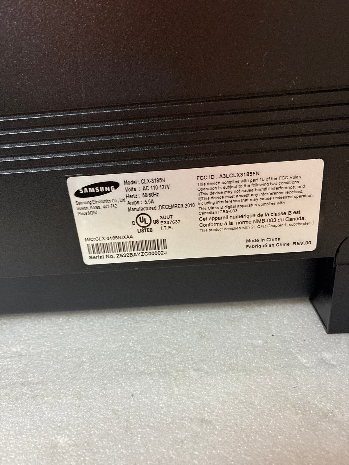 🔥 Samsung CLX-3185N Color Laser Multifunction Printer