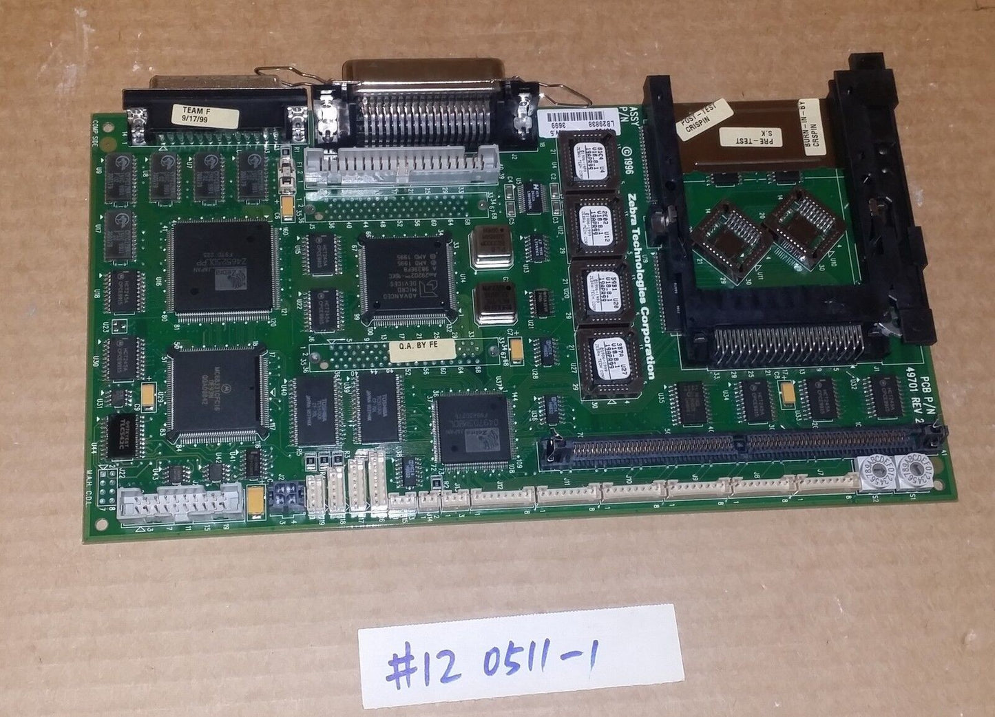 Zebra 48700 Rev. 5 Main Logic Board for 170Xi II & 220Xi Bar Code Printers @@@