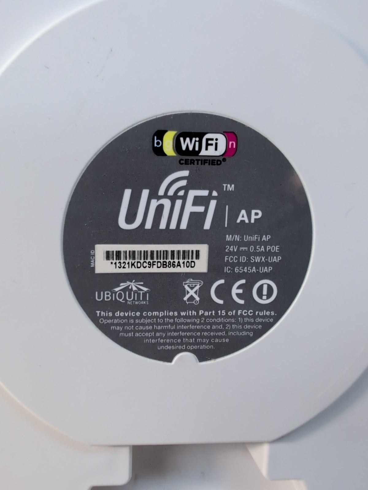 🔥2x Ubiquiti UniFi AP UAP Wireless Access Point SWX-UAP 802.11n POE(ONE MOUNT)-
